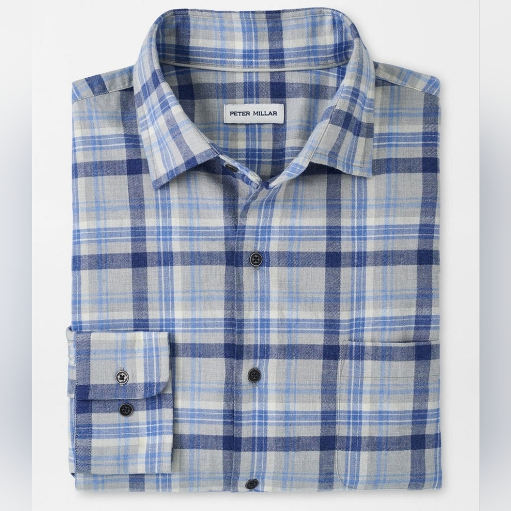 Peter Millar Crown Sherbrooke Cotton Sport Shirt Men's Multiple Sizes $160 NWT